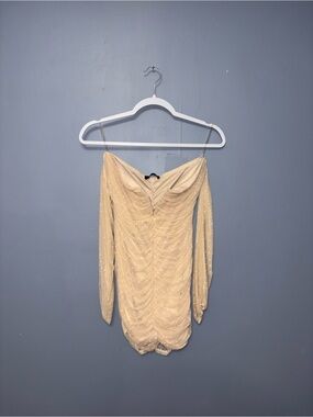 Seduction | Pink Rouched Off Shoulder Blouse | Size Medium